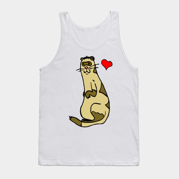 FERRET LOVE - LOVE COLORS Tank Top by sillyindustries